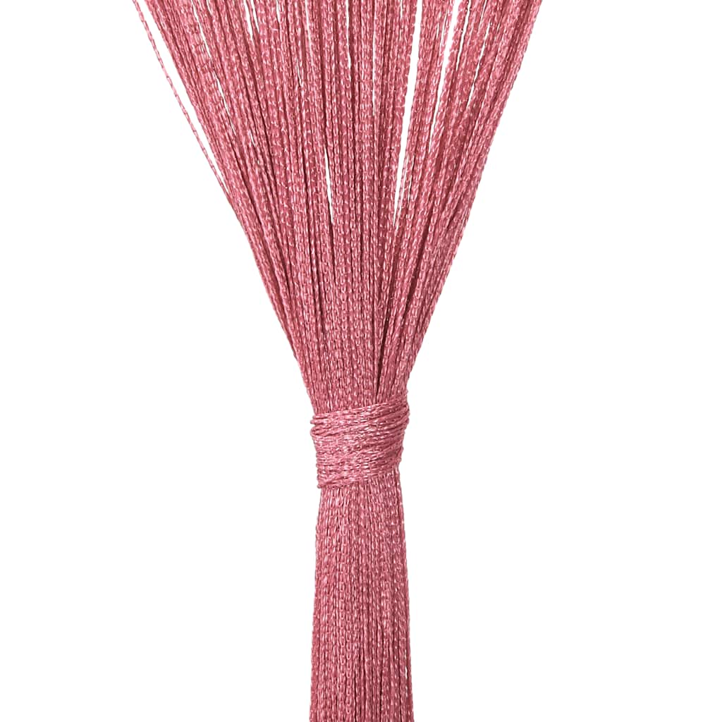 trådgardiner 2 stk. 140x250 cm lyserød