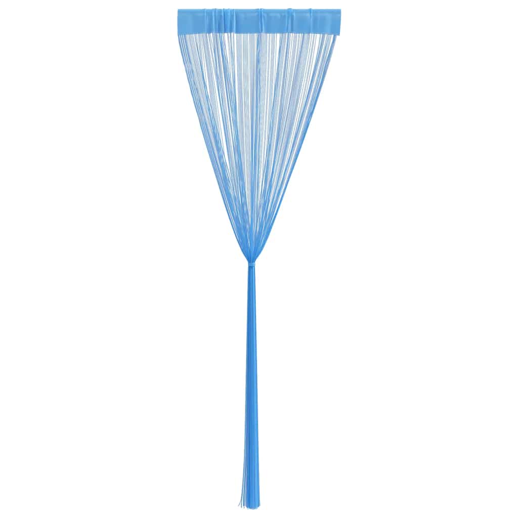 trådgardiner 2 stk. 100x250 cm lyseblå