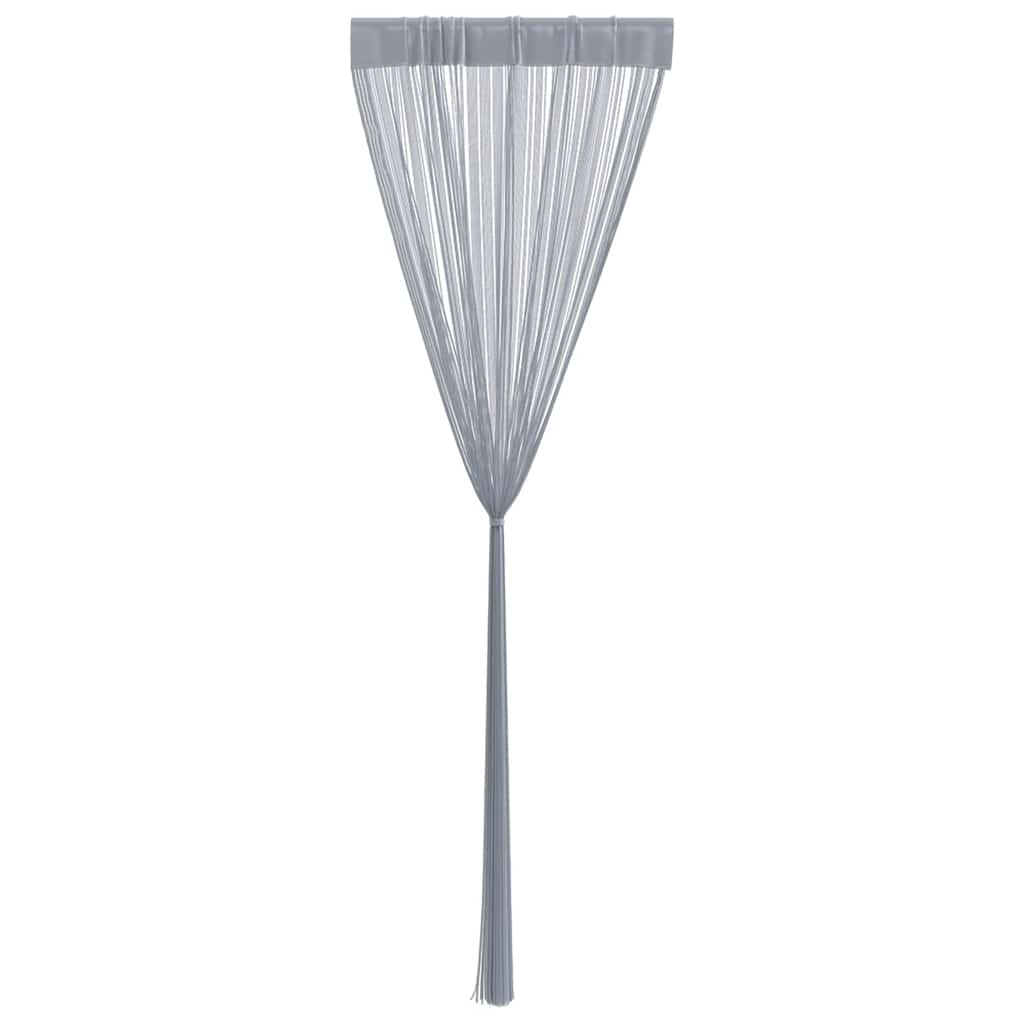 trådgardiner 2 stk. 100x250 cm lysegrå