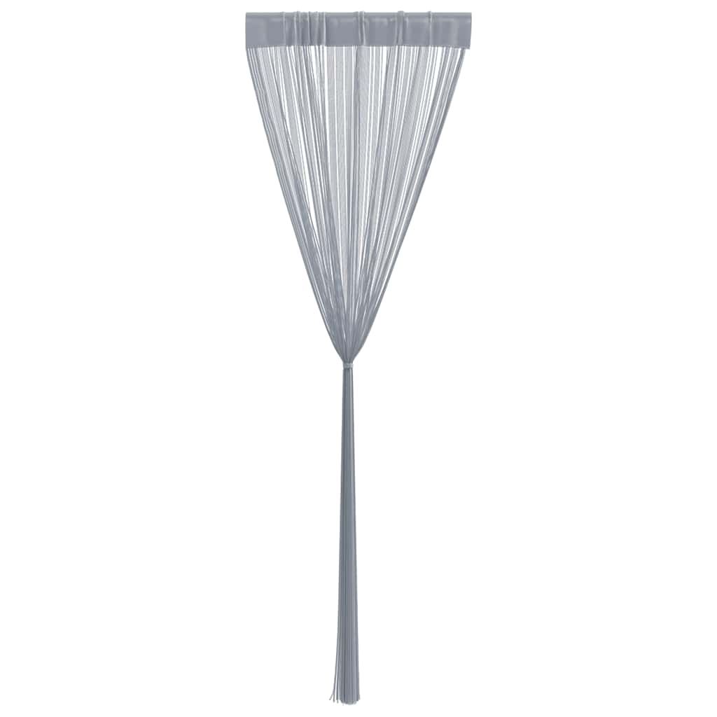 trådgardiner 2 stk. 140x250 cm lysegrå