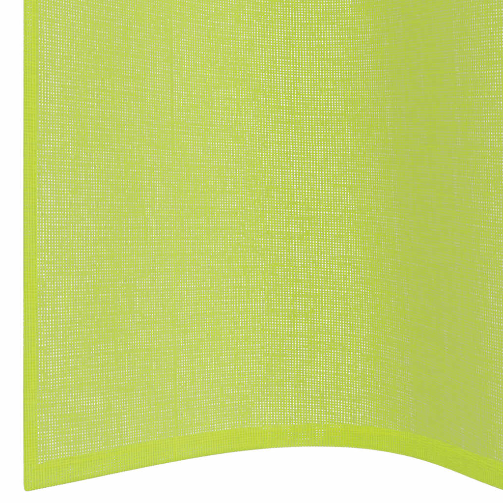 voile-gardiner med øskner 2 stk. 140x300 cm æblegrøn