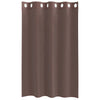 voile-gardiner med øskner 2 stk. 140x175 cm brun