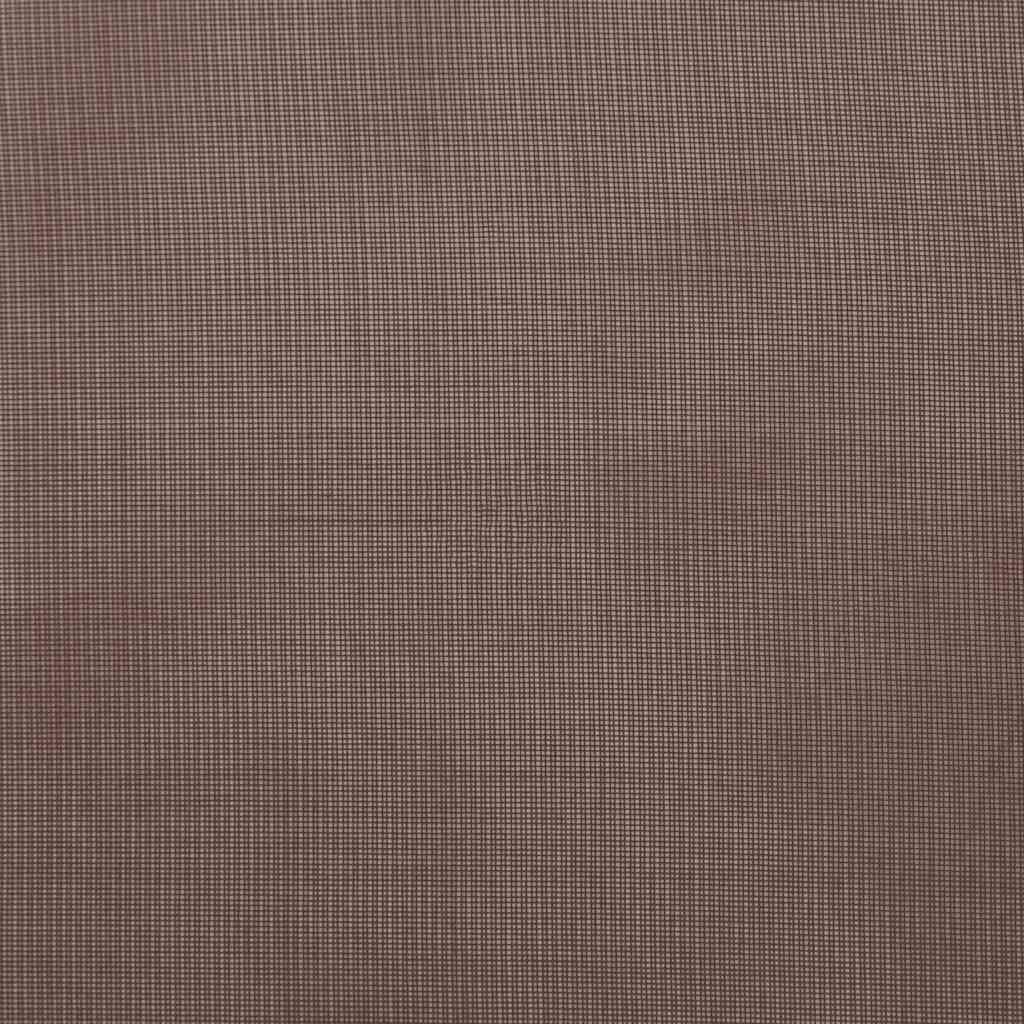 voile-gardiner med øskner 2 stk. 140x260 cm brun