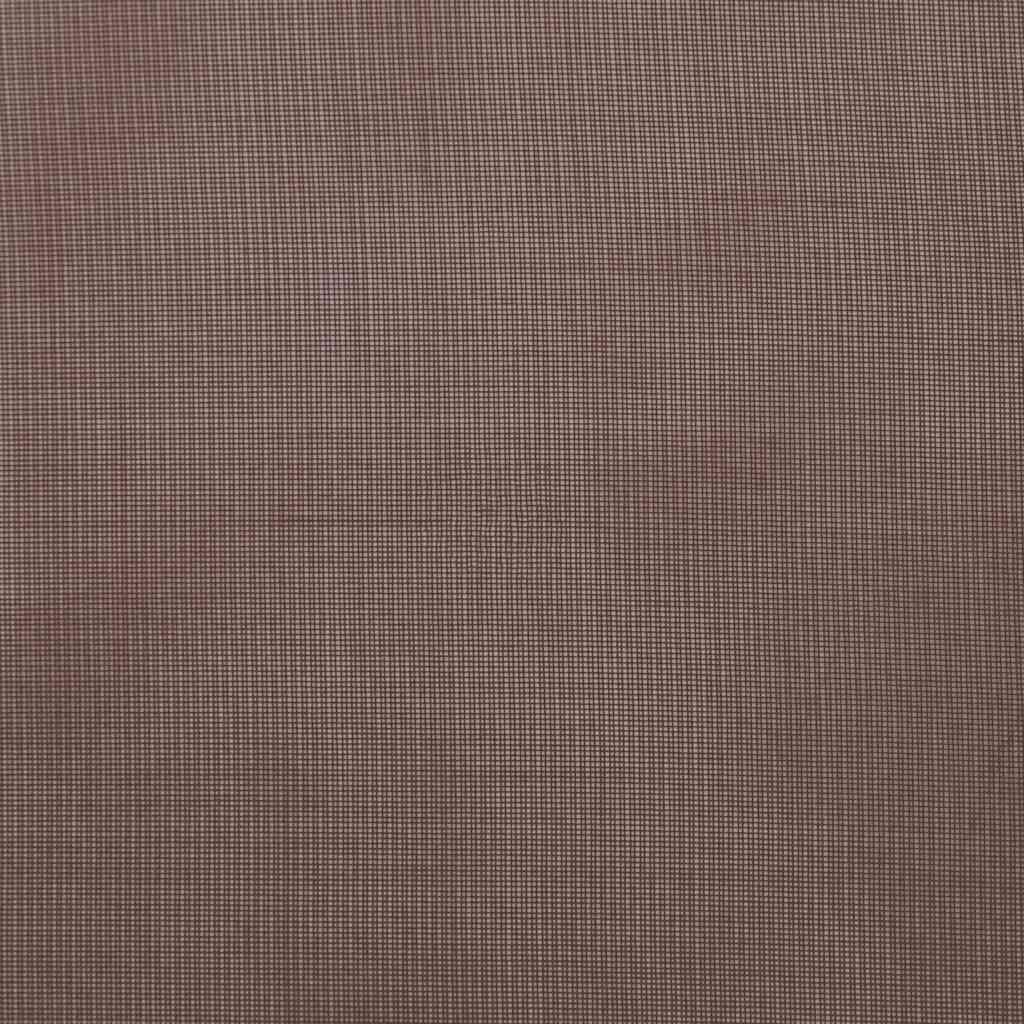 voile-gardiner med øskner 2 stk. 140x300 cm brun