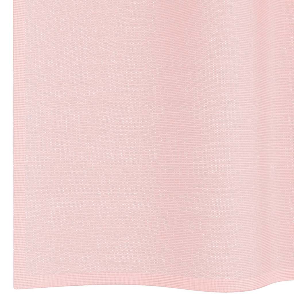 voile-gardiner med øskner 2 stk. 140x225 cm lyserød