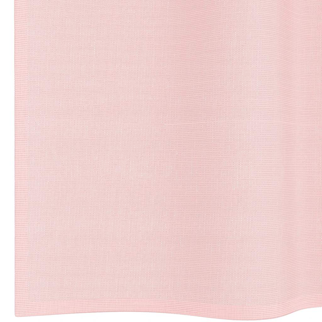 voile-gardiner med øskner 2 stk. 140x260 cm lyserød