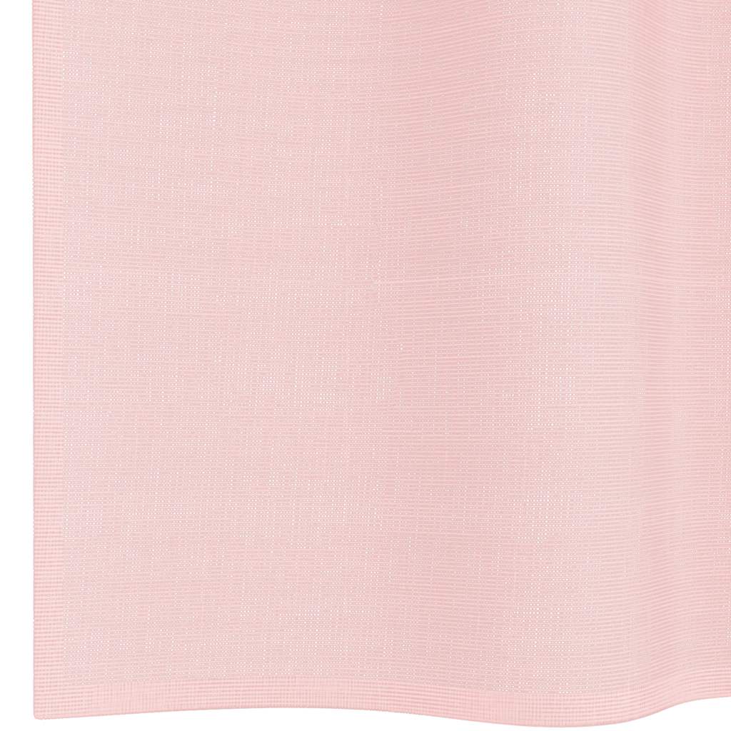 voile-gardiner med øskner 2 stk. 140x300 cm lyserød