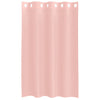 voile-gardiner med øskner 2 stk. 140x175 cm lyserød