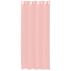 voile-gardiner med øskner 2 stk. 140x225 cm lyserød
