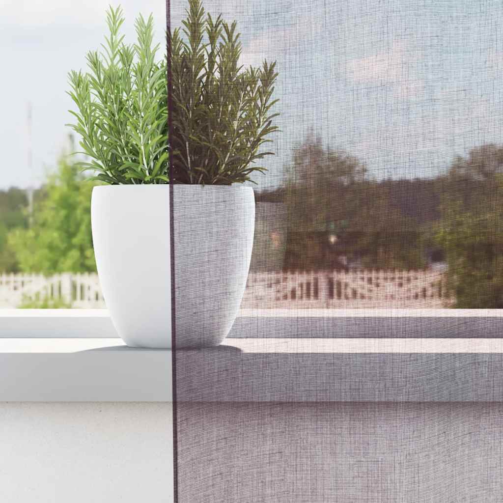 voile-gardiner med øskner 2 stk. 140x225 cm lilla