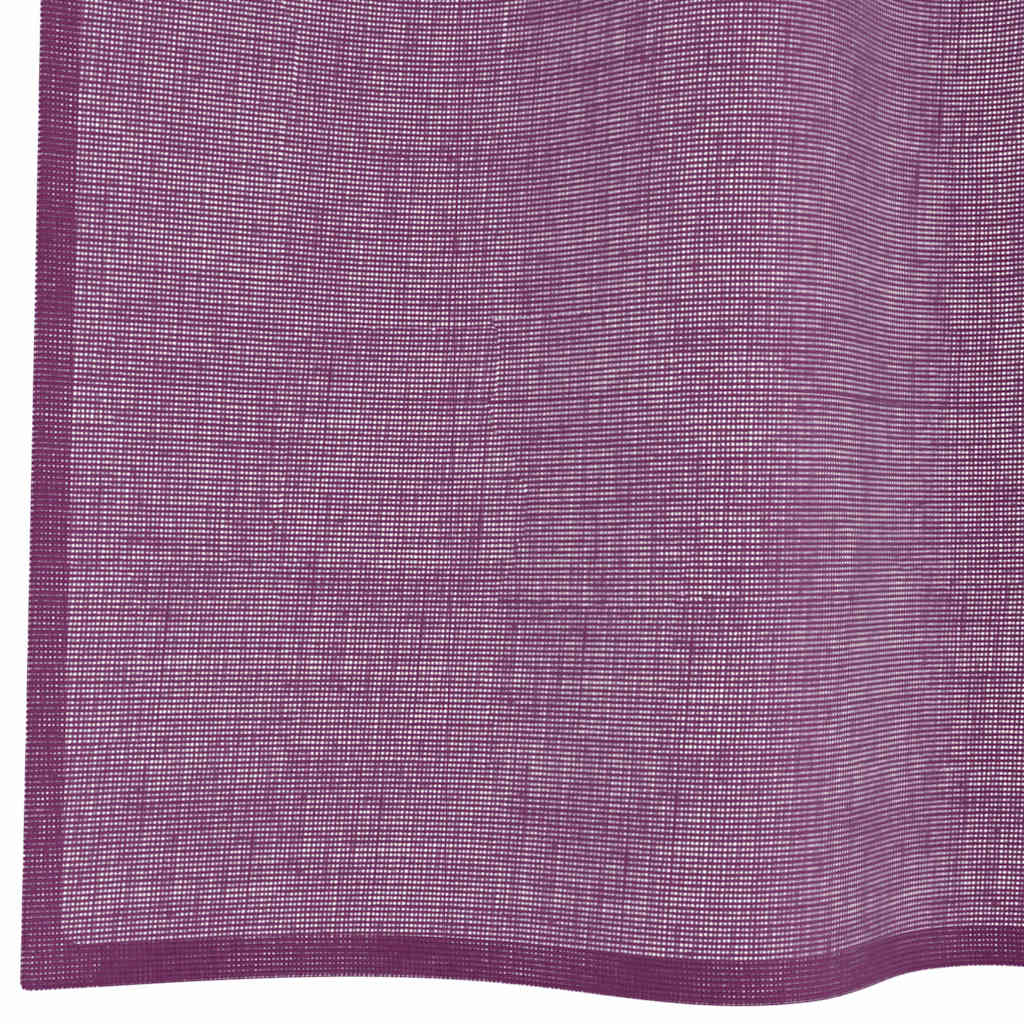 voile-gardiner med øskner 2 stk. 140x225 cm lilla