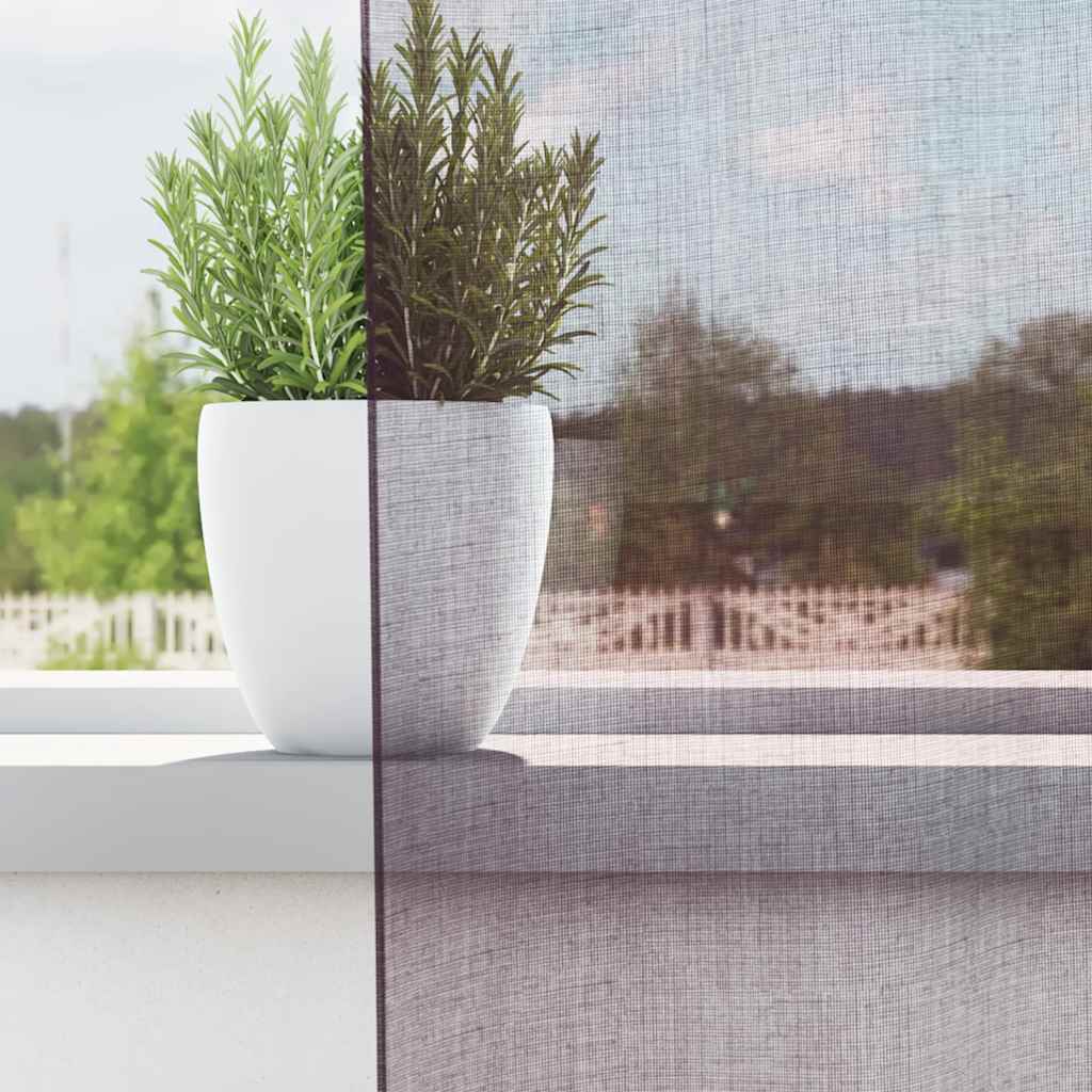 voile-gardiner med øskner 2 stk. 140x260 cm lilla