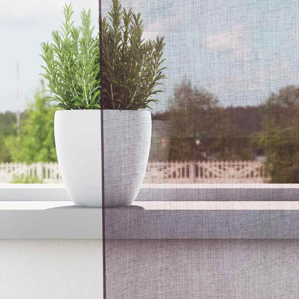 voile-gardiner med øskner 2 stk. 140x300 cm lilla