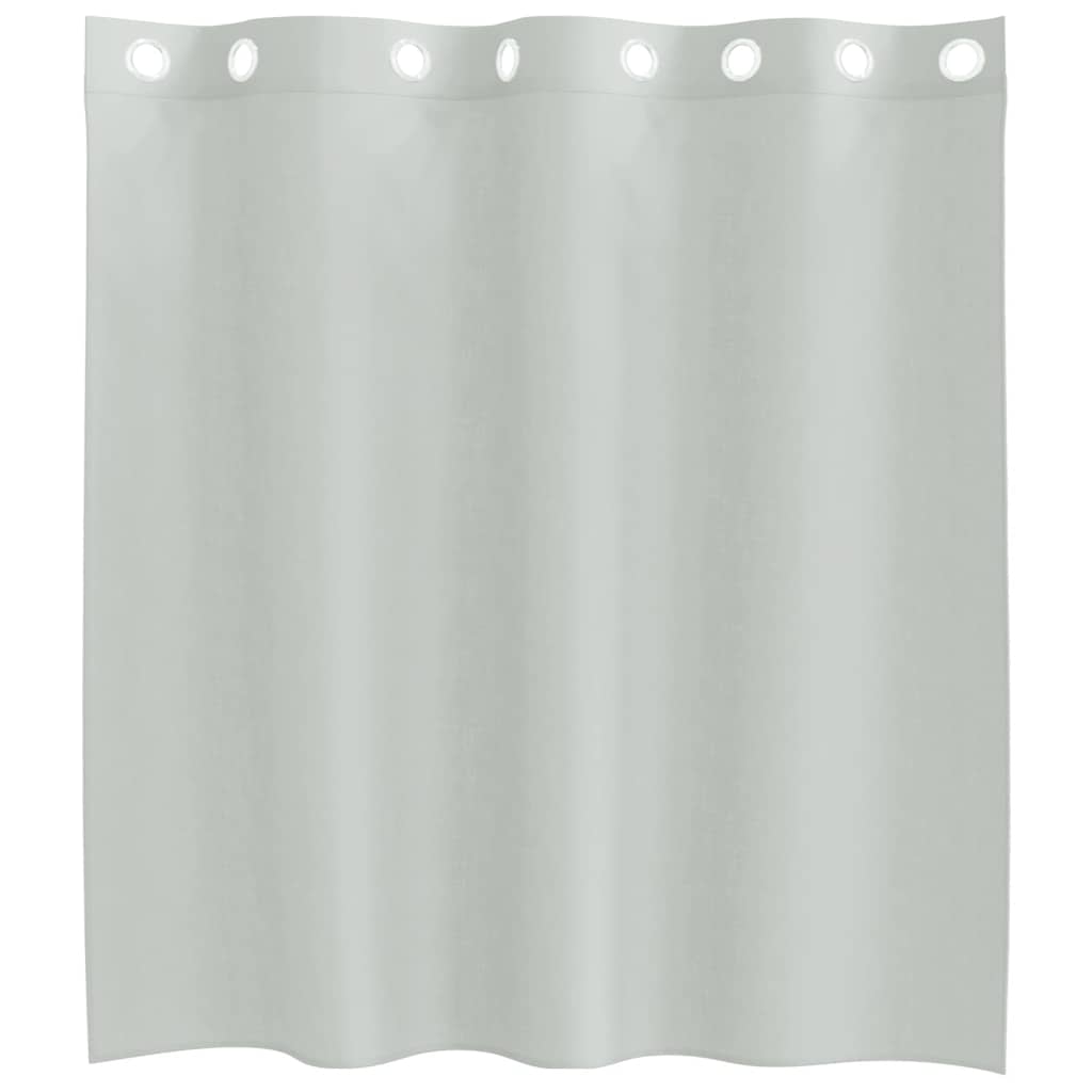 voile-gardiner med øskner 2 stk. 140x140 cm lysegrå