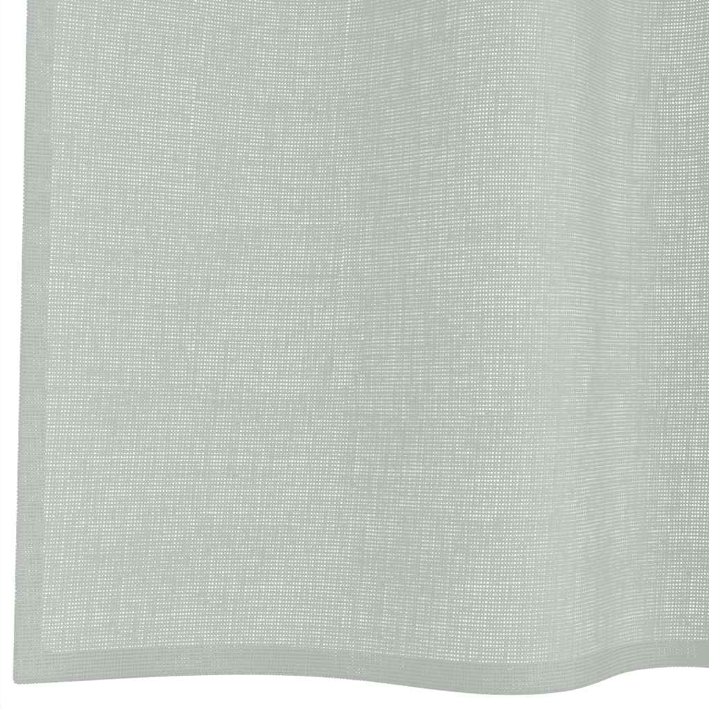 voile-gardiner med øskner 2 stk. 140x245 cm lysegrå