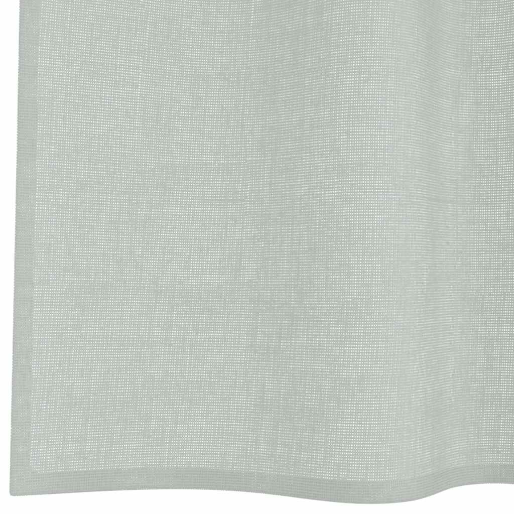 voile-gardiner med øskner 2 stk. 140x260 cm lysegrå