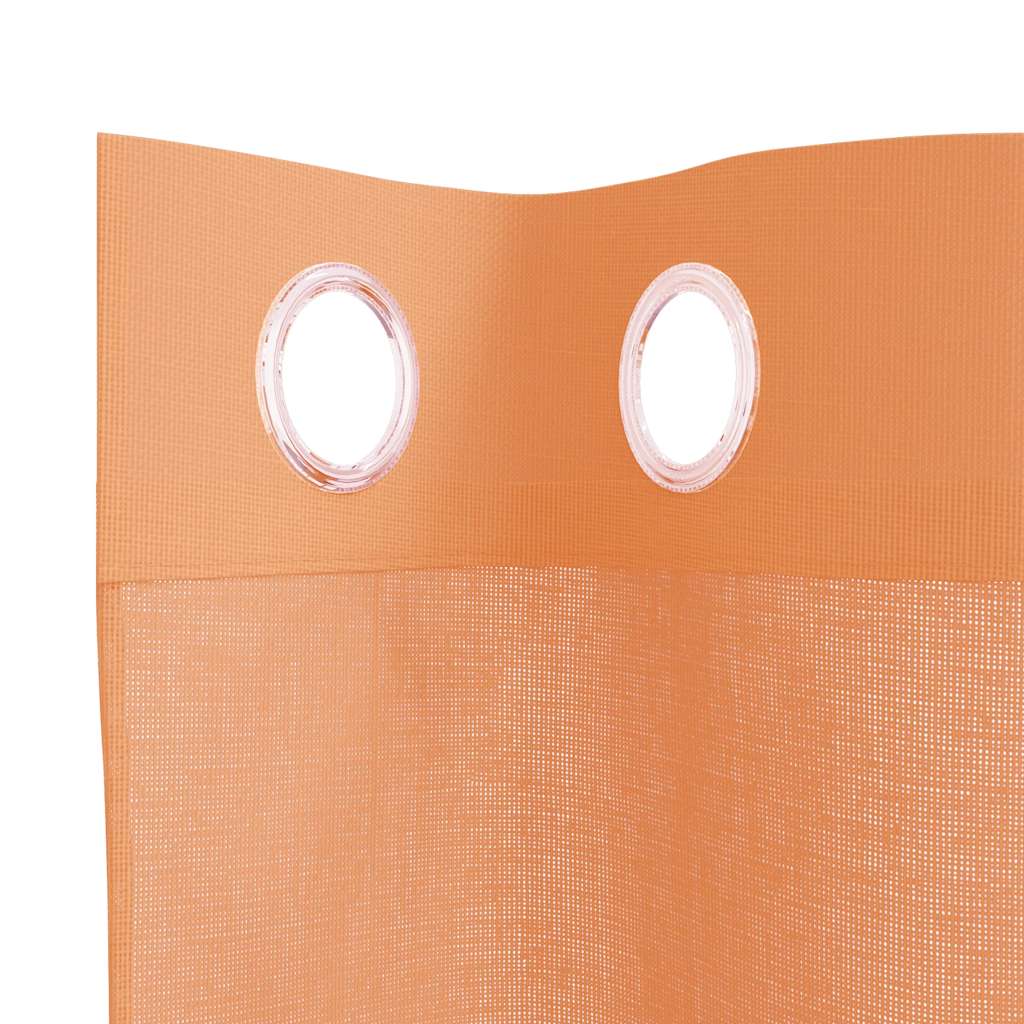 voile-gardiner med øskner 2 stk. terrakotta
