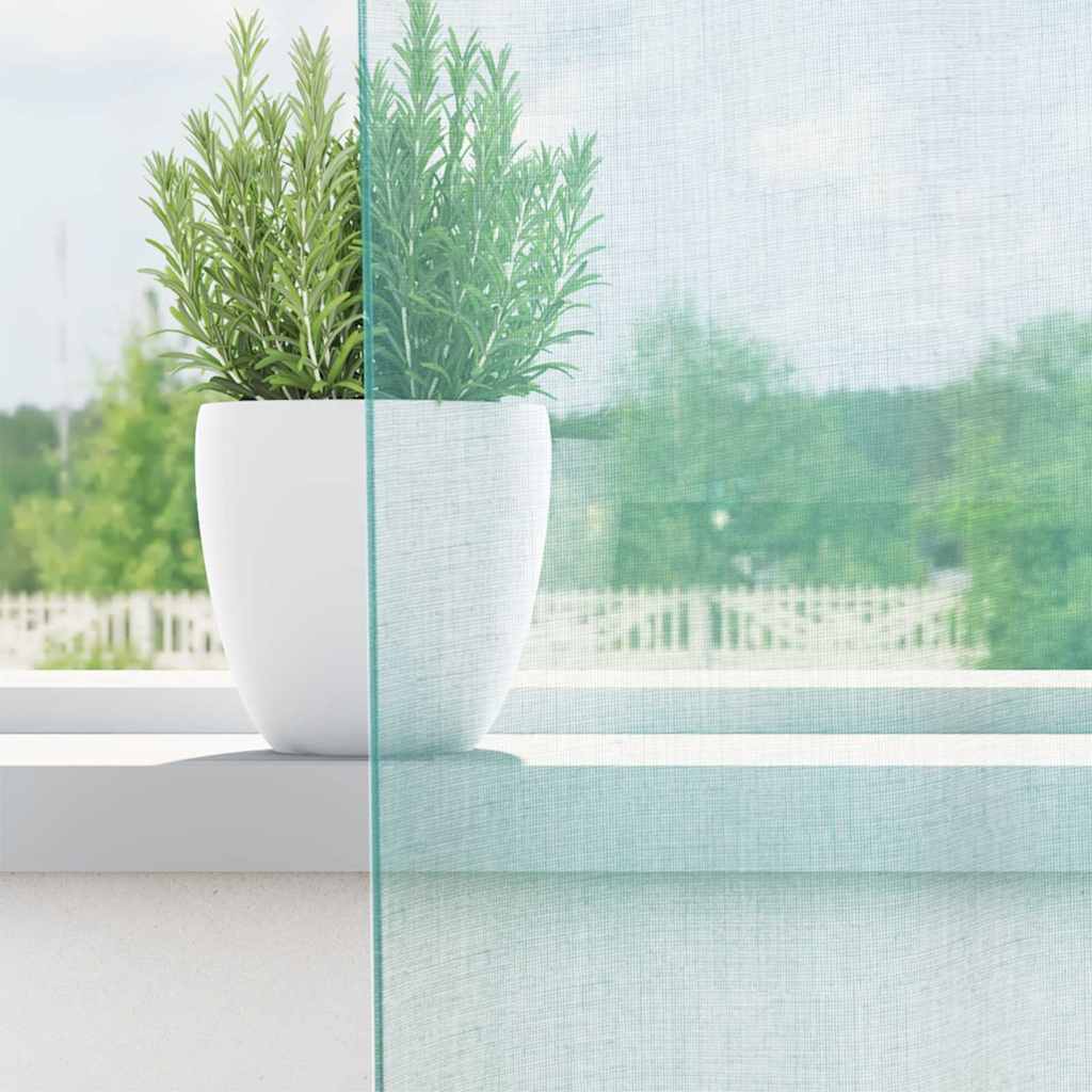 voile-gardiner med øskner 2 stk. turkis