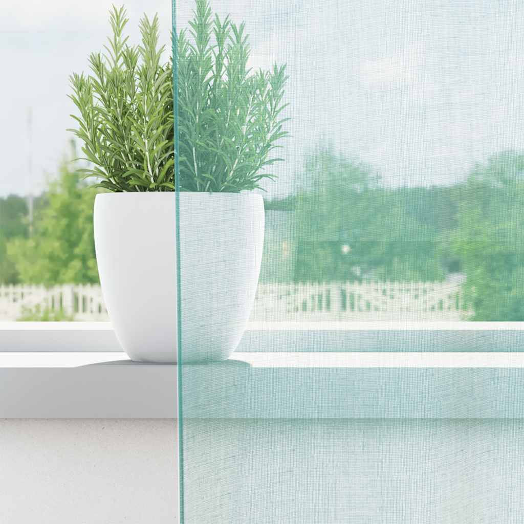 voile-gardiner med øskner 2 stk. turkis