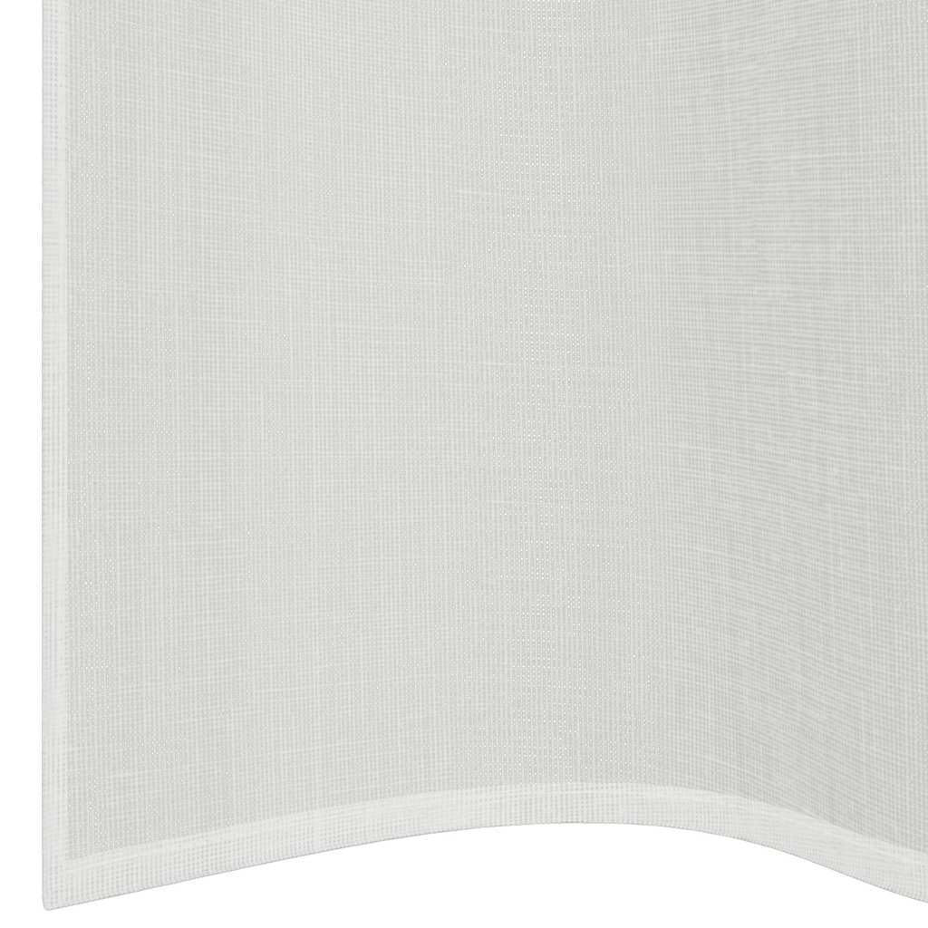voile-gardiner med øskner 2 stk. hvid