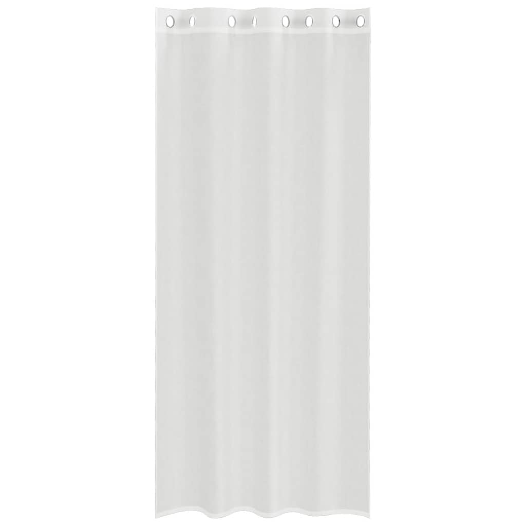 voile-gardiner med øskner 2 stk. hvid