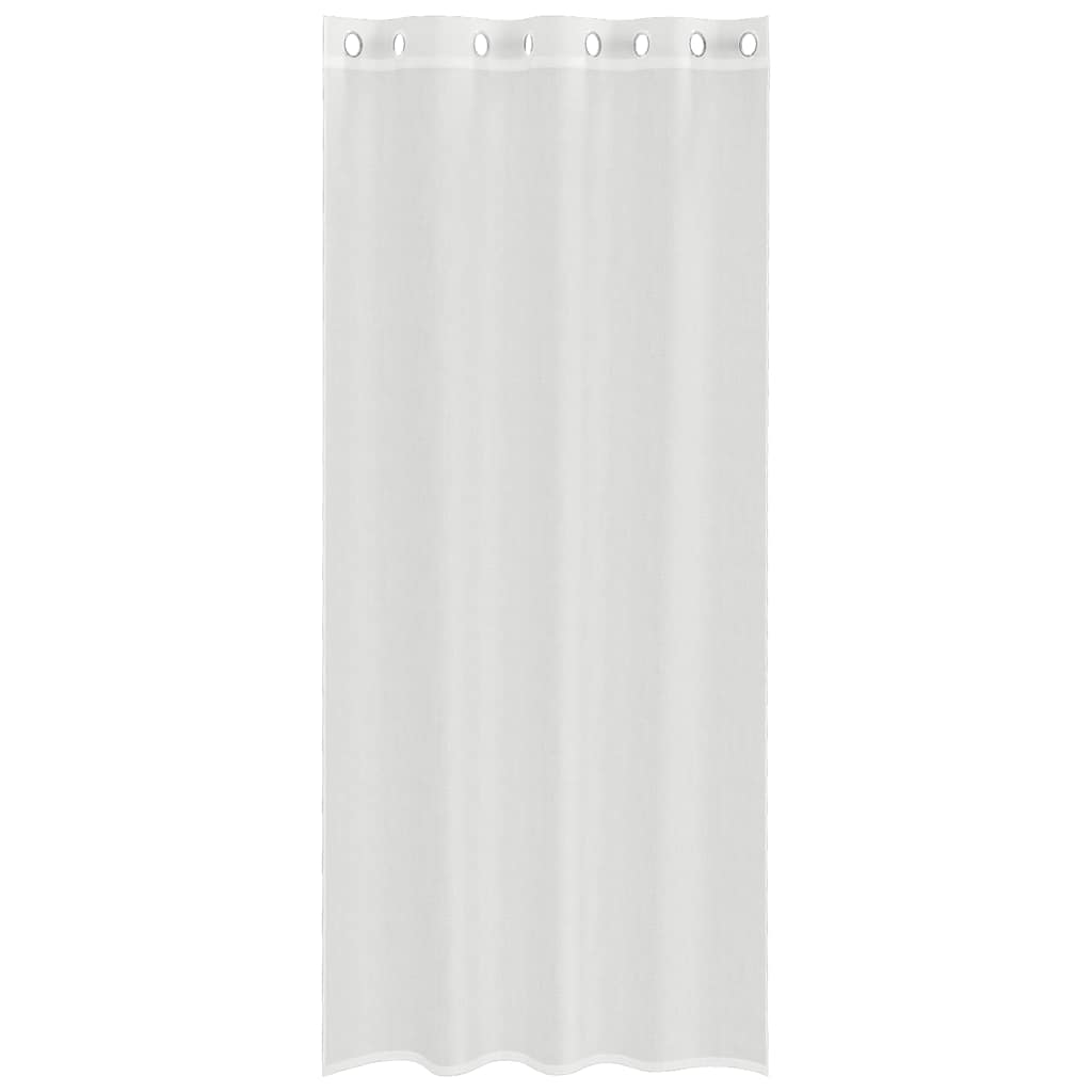 voile-gardiner med øskner 2 stk. hvid