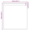 voile-gardiner med stanglommer 2 stk. brun