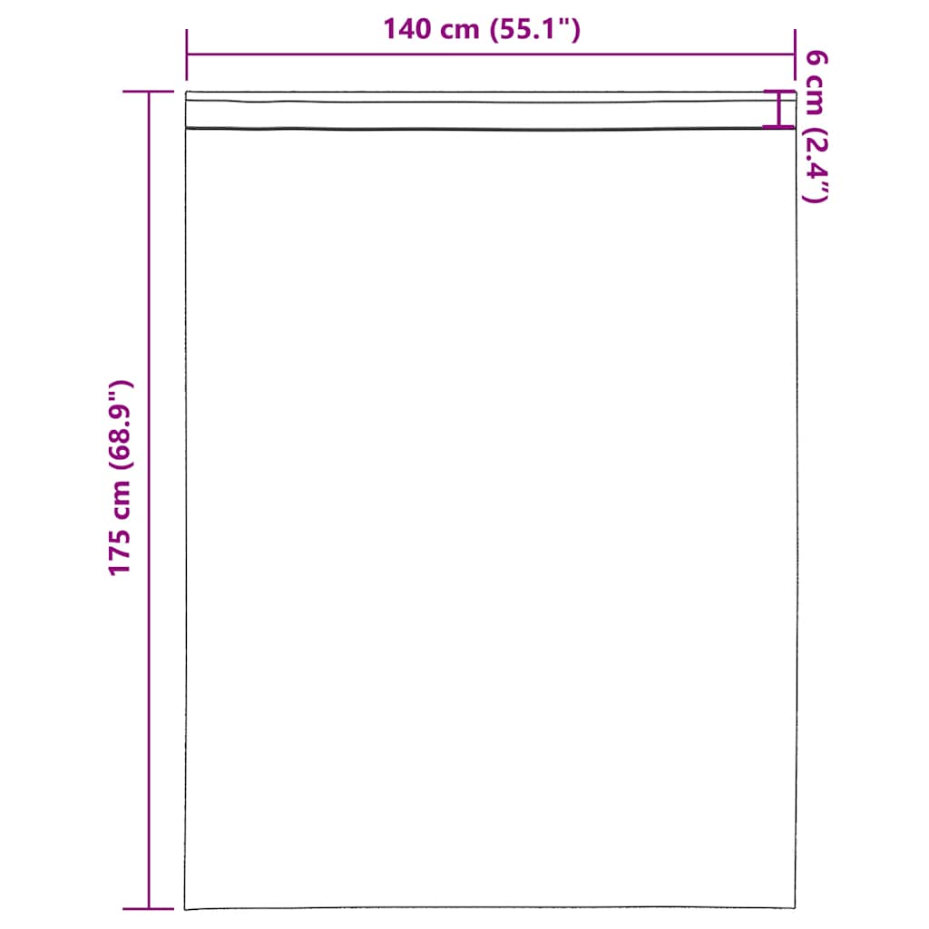 voile-gardiner med stanglommer 2 stk. cremefarvet