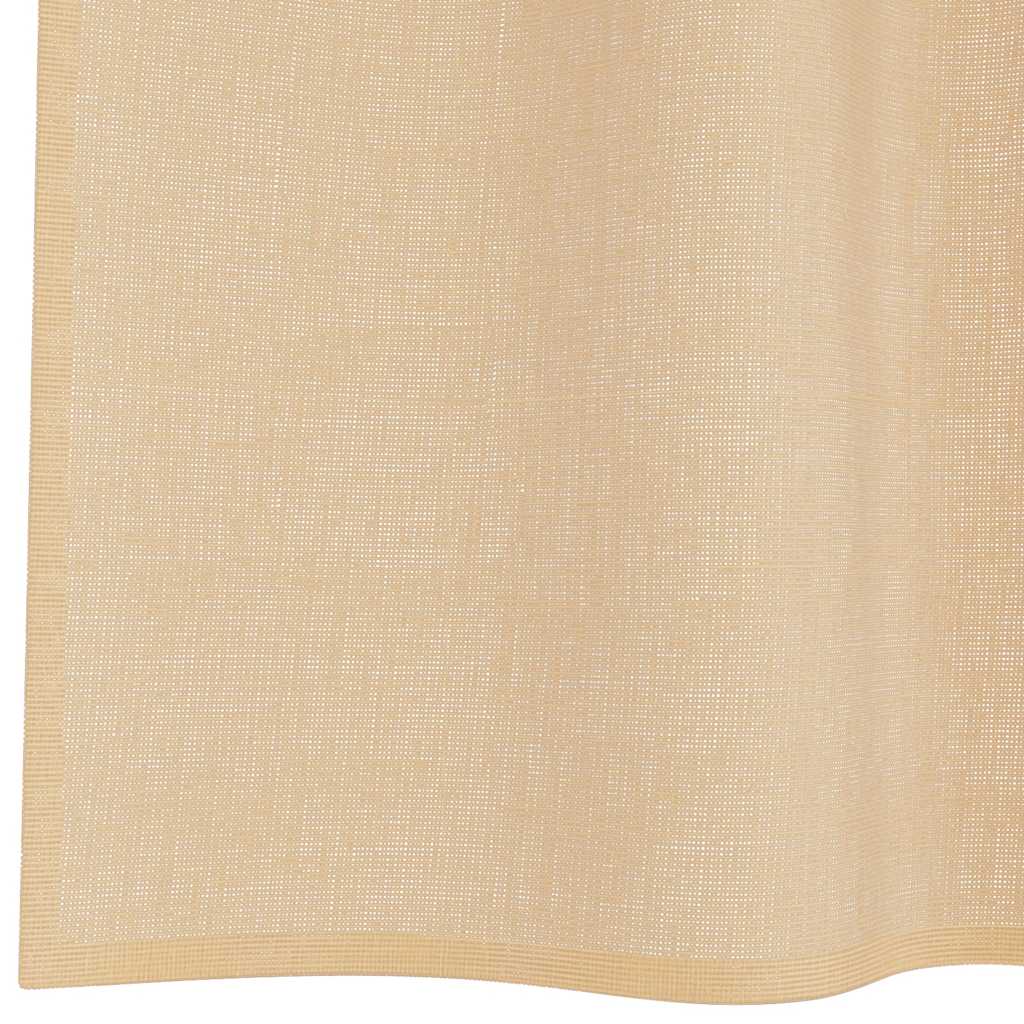 voile-gardiner med stanglommer 2 stk sandfarvet