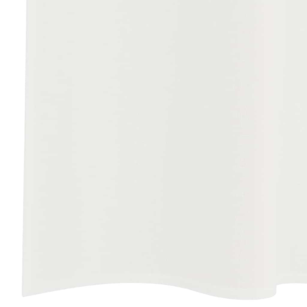 voile-gardiner med stanglommer 2 stk hvid