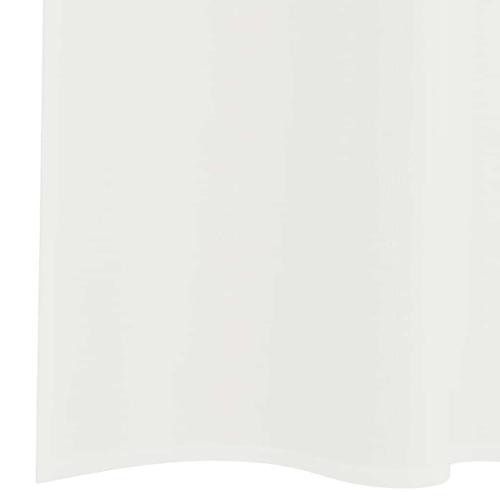 voile-gardiner med stanglommer 2 stk hvid