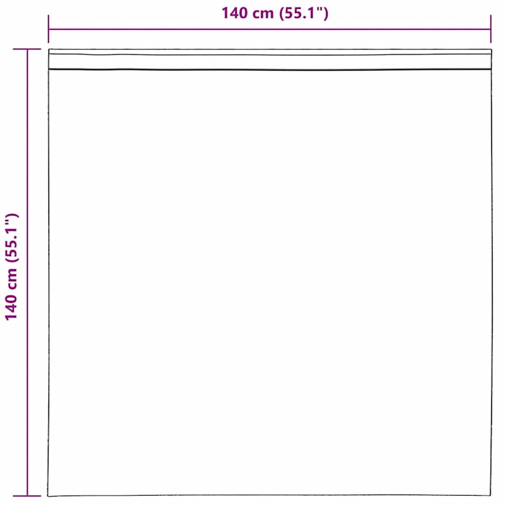 voile-gardiner med løkker 2 stk. 140x140 cm lyserød