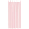 voile-gardiner med løkker 2 stk. 140x245 cm lyserød