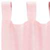voile-gardiner med løkker 2 stk. 140x245 cm lyserød