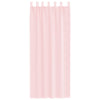 voile-gardiner med løkker 2 stk. 140x260 cm lyserød