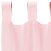 voile-gardiner med løkker 2 stk. 140x260 cm lyserød