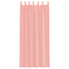 voile-gardiner med løkker 2 stk. 140x225 cm lyserød