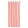 voile-gardiner med løkker 2 stk. 140x245 cm lyserød