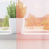 voile-gardiner med løkker 2 stk. 140x260 cm lyserød