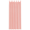 voile-gardiner med løkker 2 stk. 140x260 cm lyserød