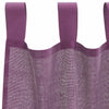 voile-gardiner med løkker 2 stk. 140x260 cm lilla