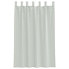 voile-gardiner med løkker 2 stk. 140x175 cm lysegrå