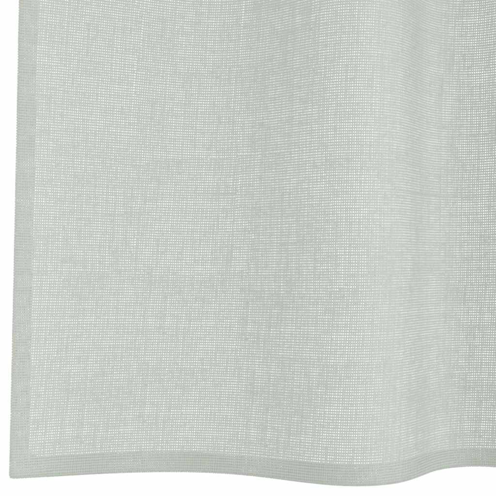 voile-gardiner med løkker 2 stk. 140x175 cm lysegrå