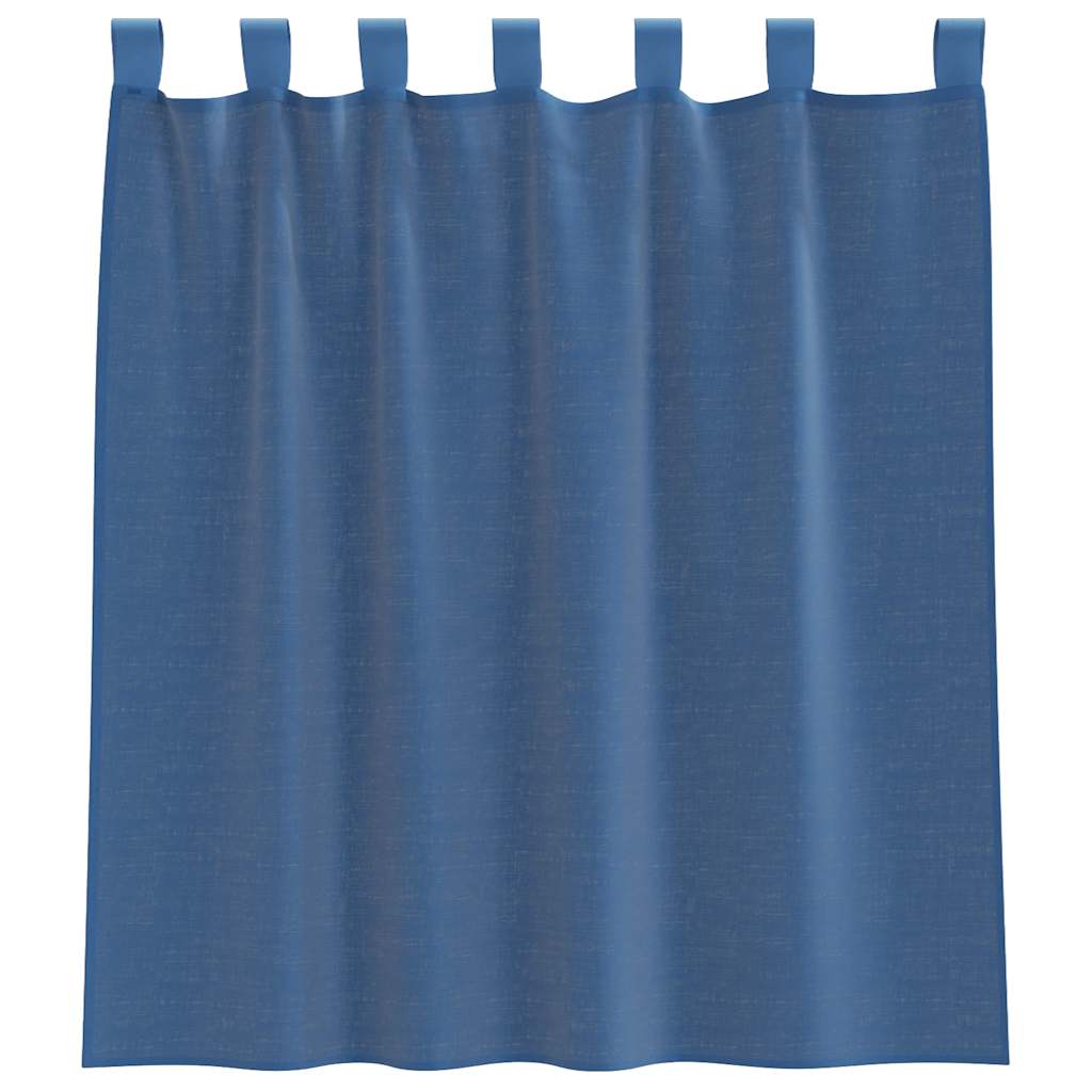 voile-gardiner med løkker 2 stk. 140x260 cm lysegrå