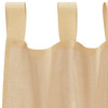 voile-gardiner med løkker 2 stk. 140x175 cm sandfarvet