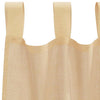voile-gardiner med løkker 2 stk. 140x225 cm sandfarvet