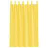 voile-gardiner med løkker 2 stk. 140x175 cm gul