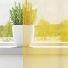 voile-gardiner med løkker 2 stk. 140x245 cm gul