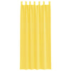 voile-gardiner med løkker 2 stk. 140x245 cm gul