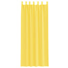 voile-gardiner med løkker 2 stk. 140x260 cm gul